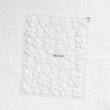 Translucent Embossed Flowers 3D Nail Stickers Clearance No Brand MO-557 