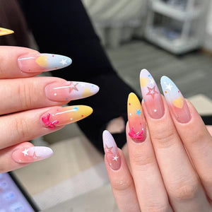 Star Bowknot 3D Nail Stickers MO Series Clearance No Brand 