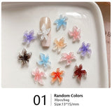30pcs Lily Flowers Plastic Nail Art Decorations Clearance No Brand 01 