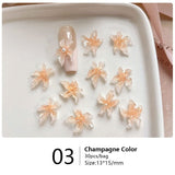 30pcs Lily Flowers Plastic Nail Art Decorations Clearance No Brand 03 