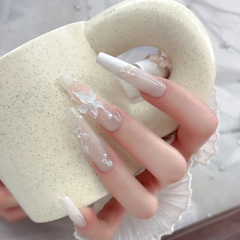 30pcs Lily Flowers Plastic Nail Art Decorations Clearance No Brand 