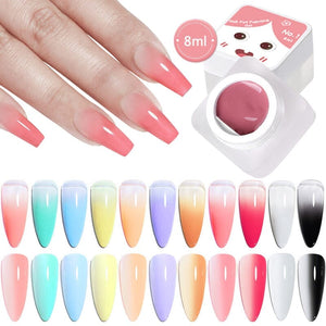 Pat Painting Gel 8ml with Sponge Gel Nail Polish No Brand 11 Colors 