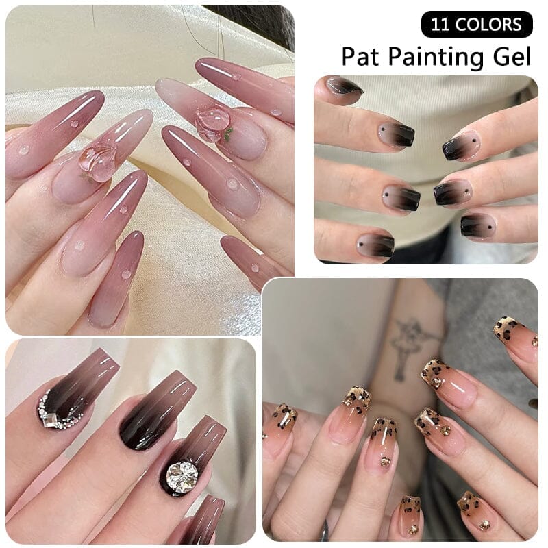 Pat Painting Gel 8ml #2 Green with Sponge Clearance No Brand 