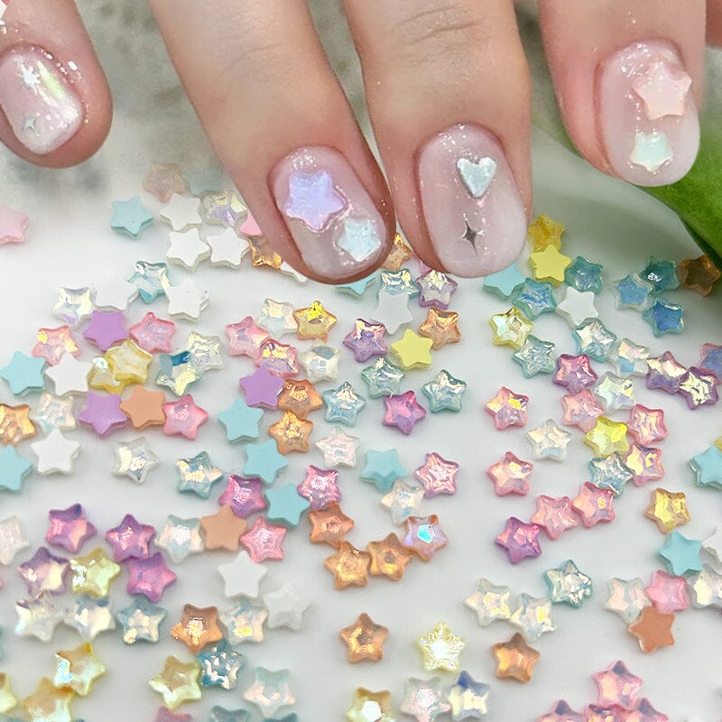 100pcs Star Plastic Nail Art Decorations Clearance No Brand 