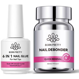 Nail Debonder Quick Removal 80ml Gel Nail Polish BORN PRETTY Set 03 