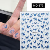 Glitter Butterfly 3D Nail Stickers Nail Sticker No Brand MO-572 