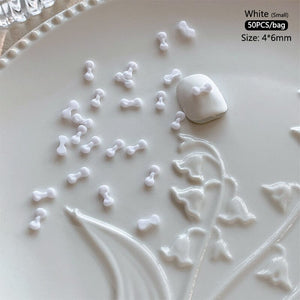 50pcs Bowknot Plastic Nail Art Decorations Nail Decoration No Brand 