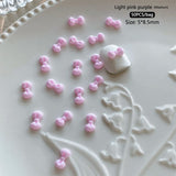 50pcs Bowknot Plastic Nail Art Decorations Nail Decoration No Brand 14 