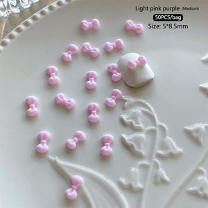 50pcs Bowknot Plastic Nail Art Decorations Nail Decoration No Brand 14 