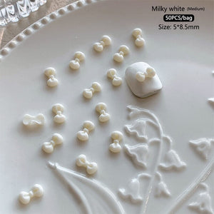 50pcs Bowknot Plastic Nail Art Decorations Nail Decoration No Brand 17 