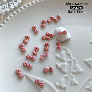 50pcs Bowknot Plastic Nail Art Decorations Nail Decoration No Brand 26 