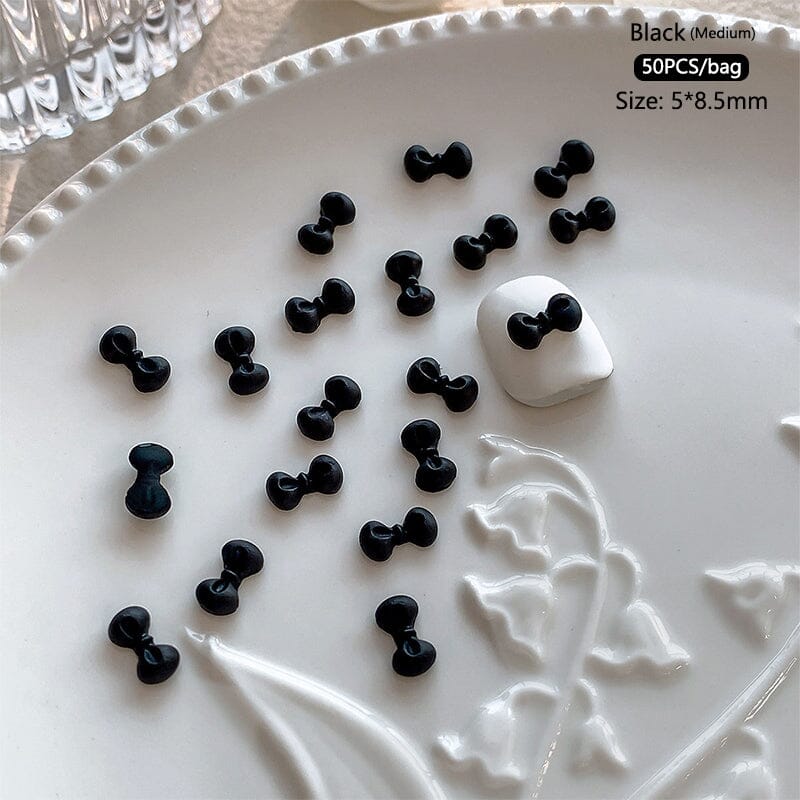 50pcs Bowknot Plastic Nail Art Decorations Nail Decoration No Brand 29 