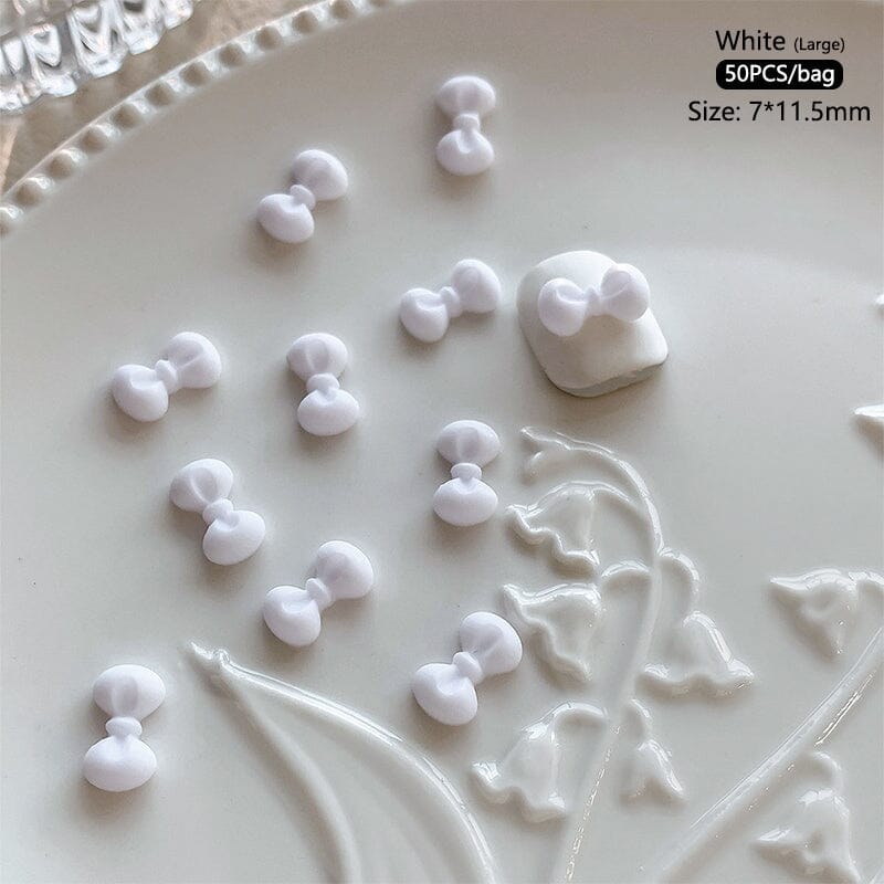 50pcs Bowknot Plastic Nail Art Decorations Nail Decoration No Brand 03 