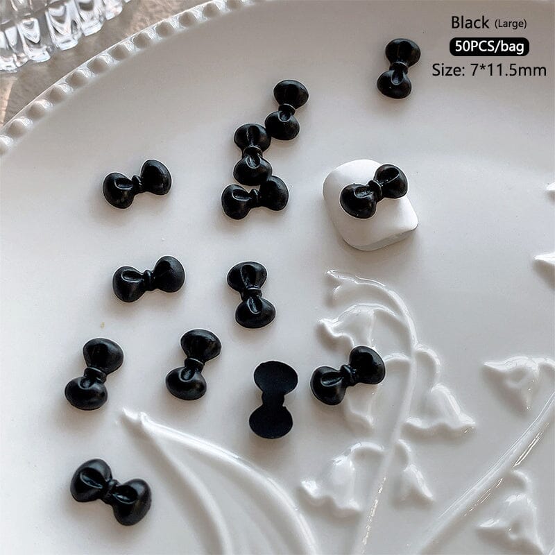 50pcs Bowknot Plastic Nail Art Decorations Nail Decoration No Brand 