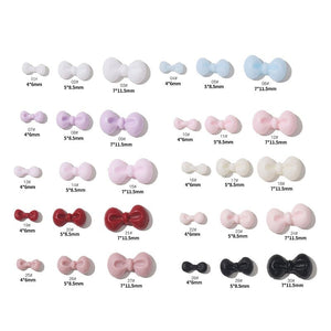 50pcs Bowknot Plastic Nail Art Decorations #23 Clearance No Brand 
