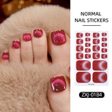 22 Tips Toenail Cat Magnetic Full Cover Nail Stickers ZXJ Series Clearance No Brand ZXJ-0184 