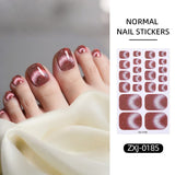 22 Tips Toenail Cat Magnetic Full Cover Nail Stickers ZXJ Series Clearance No Brand ZXJ-0185 
