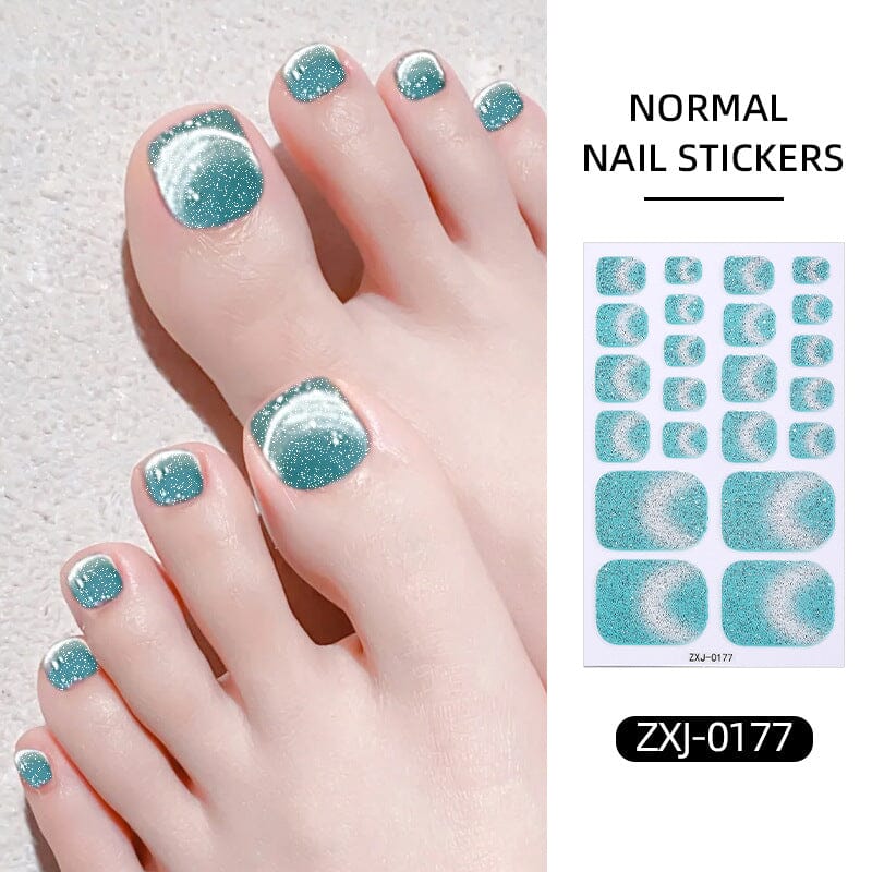 22 Tips Toenail Cat Magnetic Full Cover Nail Stickers ZXJ Series Clearance No Brand ZXJ-0177 