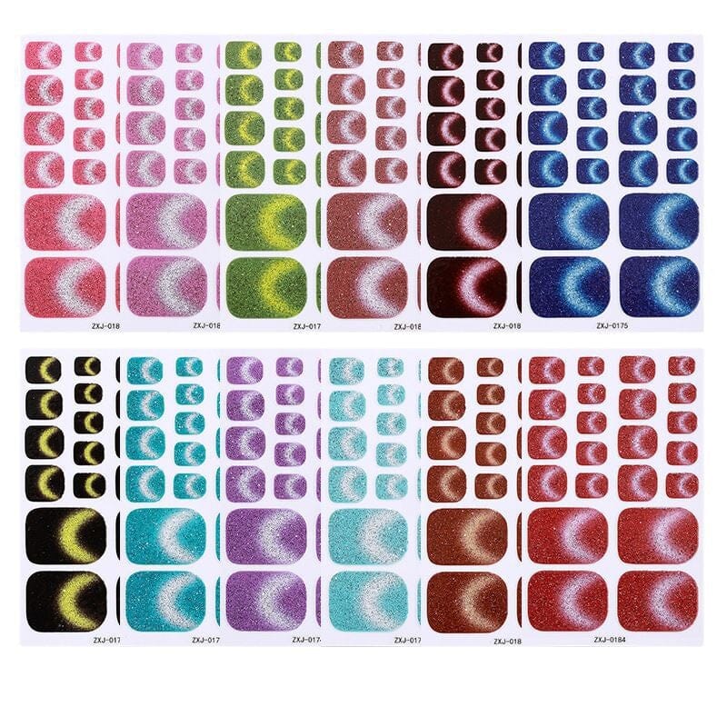 22 Tips Toenail Cat Magnetic Full Cover Nail Stickers ZXJ Series Clearance No Brand 