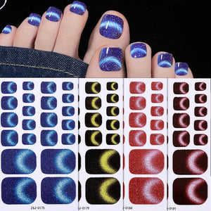 22 Tips Toenail Cat Magnetic Full Cover Nail Stickers ZXJ Series Clearance No Brand 