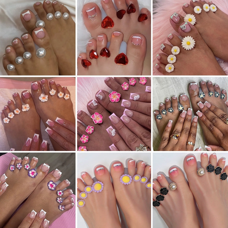 8pcs Silicone Toe Separators #13