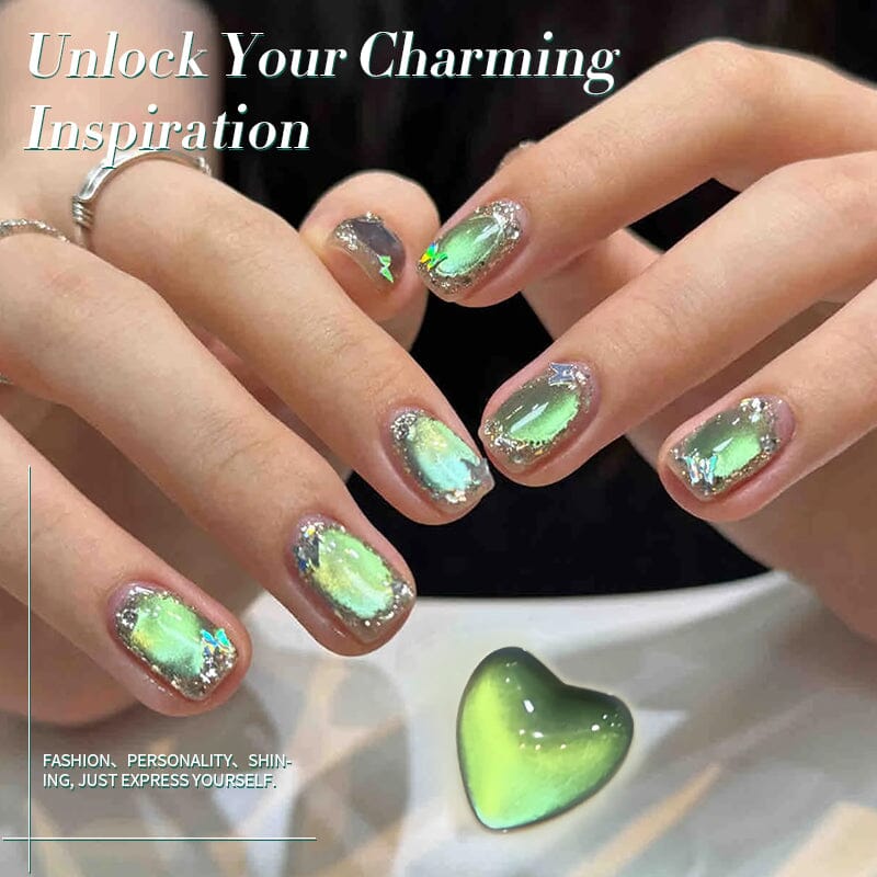 Colored Cat Magnetic Gel Polish MY120 Shadowstar Bamboo 10ml Gel Nail Polish BORN PRETTY 