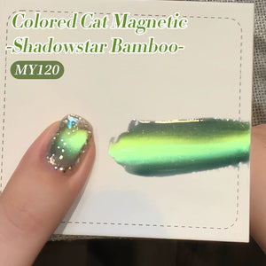 Colored Cat Magnetic Gel Polish MY120 Shadowstar Bamboo 10ml Gel Nail Polish BORN PRETTY 