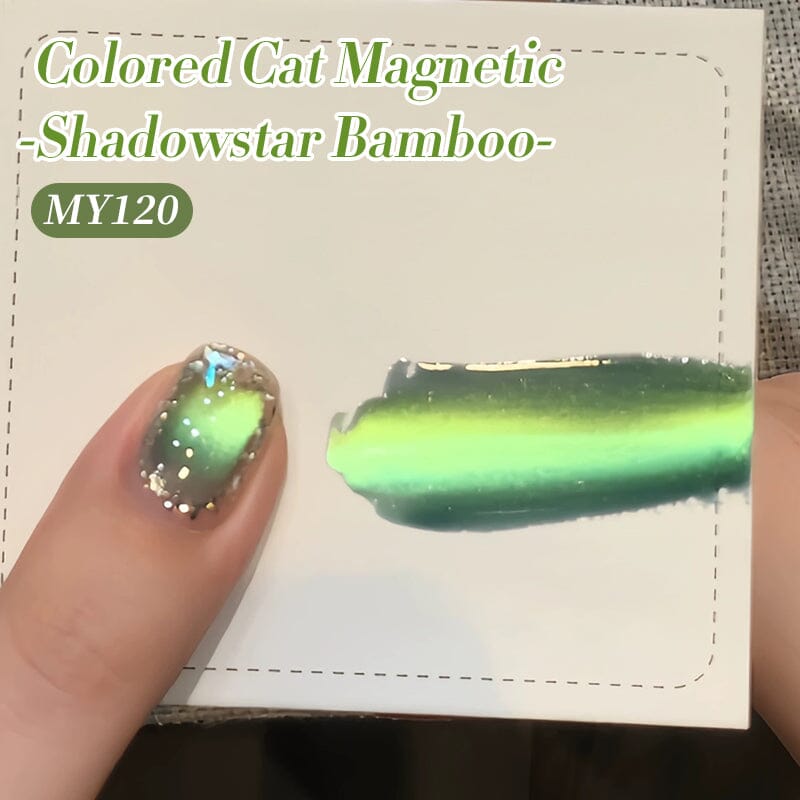 Colored Cat Magnetic Gel Polish MY120 Shadowstar Bamboo 10ml Gel Nail Polish BORN PRETTY 