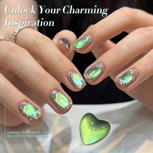 Colored Cat Magnetic Gel Polish MY120 Shadowstar Bamboo 15ml Gel Nail Polish BORN PRETTY 