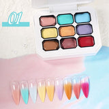 9 Colors Pat Painting Gel Gel Nail Polish No Brand 01 