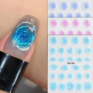 Vortex 3D Nail Stickers MO Series Clearance No Brand 
