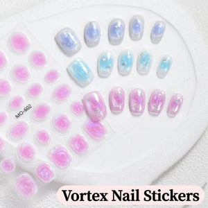 Vortex 3D Nail Stickers MO Series Clearance No Brand 