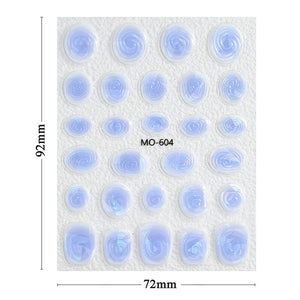 Vortex 3D Nail Stickers MO Series Clearance No Brand 