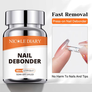 Press On Nail Debonder 80ml Nail Tips NICOLE DIARY 