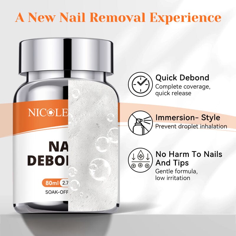 Press On Nail Debonder 80ml Nail Tips NICOLE DIARY 