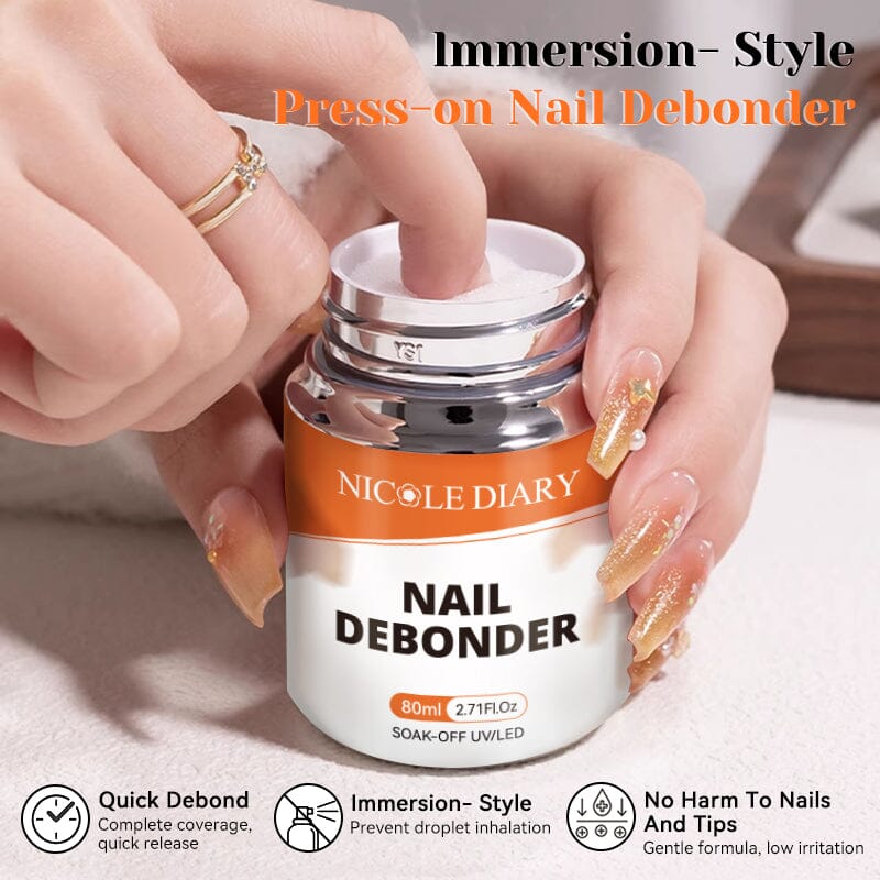 Press On Nail Debonder 80ml Nail Tips NICOLE DIARY 
