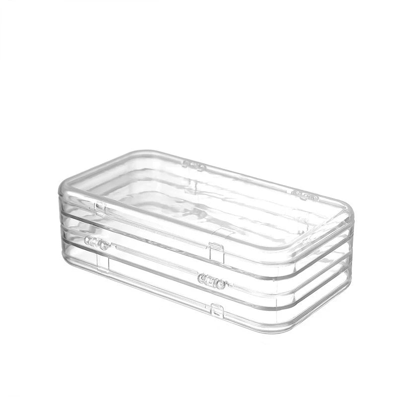 Transparent Triple Fold Large Nail Storage Box