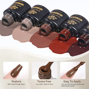 23 Bottles Color Gel Polish Set S14 Old Dream 5ml Gel Nail Polish BORN PRETTY 