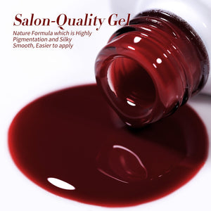 6 Colors Jelly Gel Polish Set J15 Wild Rose 7ml Gel Nail Polish BORN PRETTY 