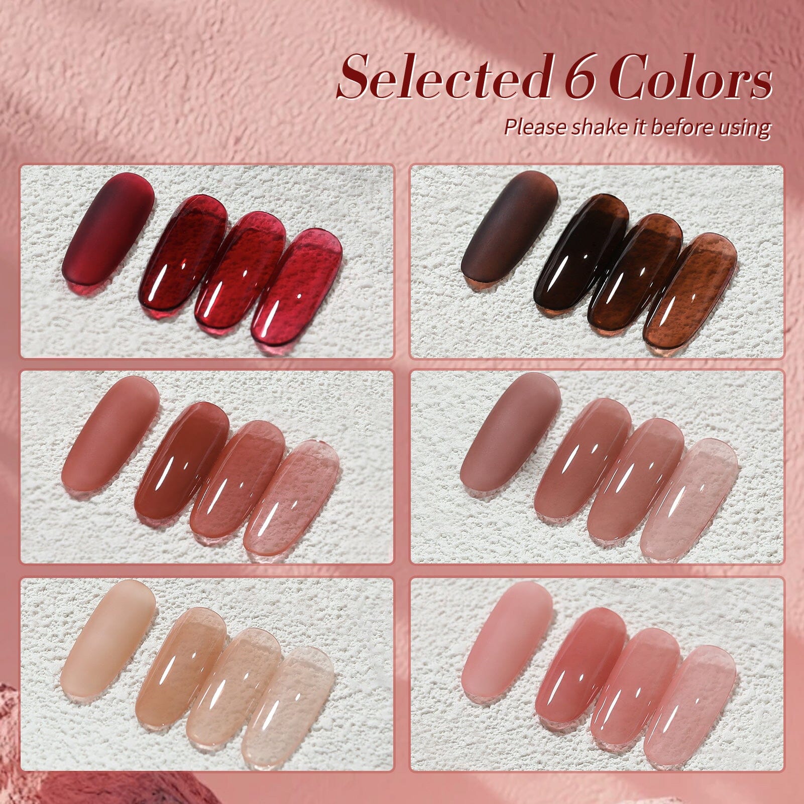 6 Colors Jelly Gel J27 Wild Rose 7ml – BORN PRETTY