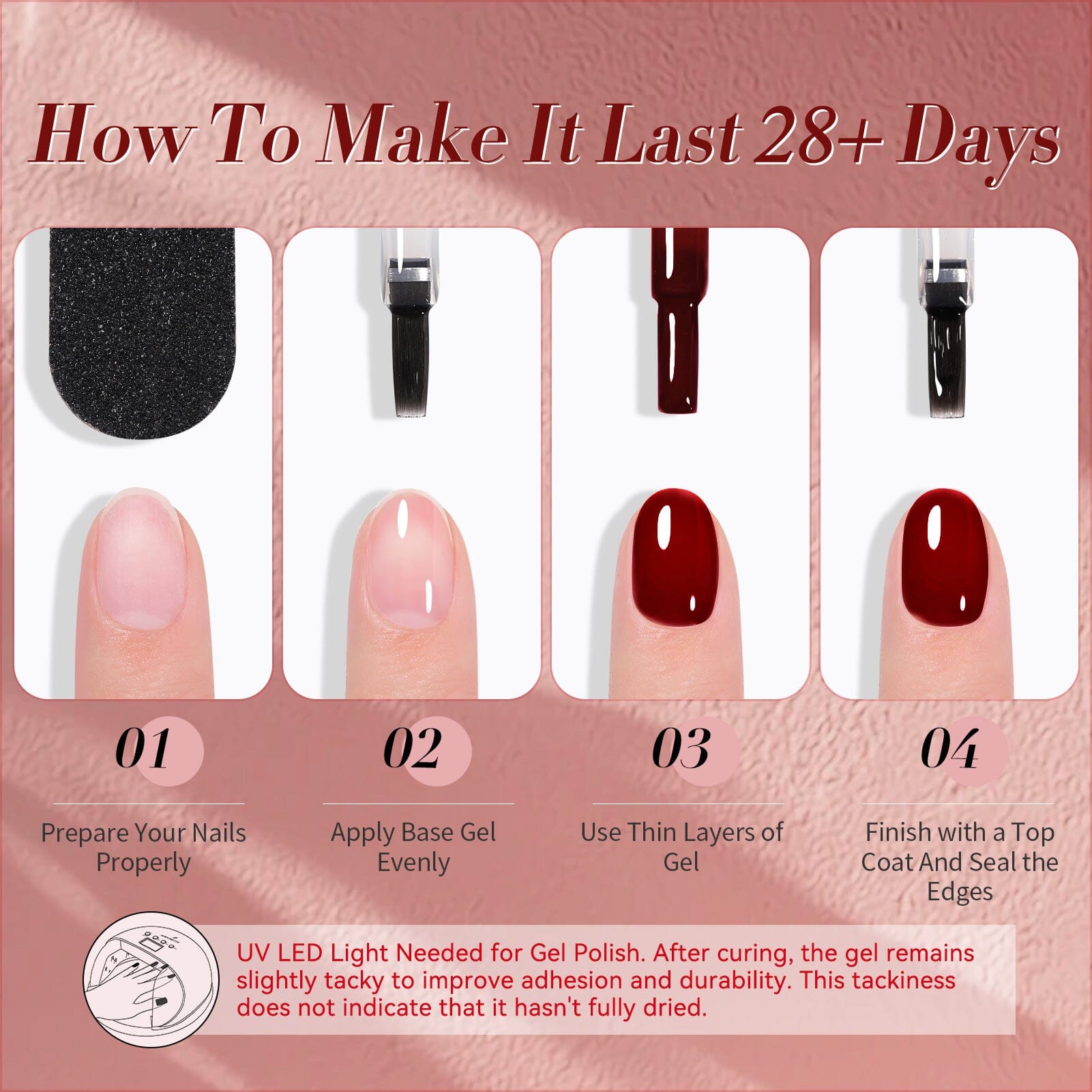 6 Colors Jelly Gel Polish Set J15 Wild Rose 7ml Gel Nail Polish BORN PRETTY 