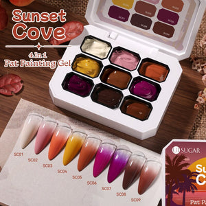 4 in 1 Pat Painting Gel Gel Nail Polish UR SUGAR #04 Sunset Cove 