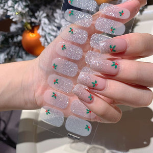 16 Tips Christmas Full Cover Nail Stickers Nail Sticker No Brand SD-023 