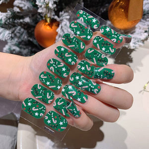 16 Tips Christmas Full Cover Nail Stickers Nail Sticker No Brand SD-025 