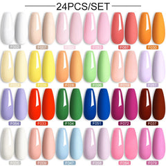 24pcs Nail Gel Set 7ml Gel Nail Polish LILYCUTE Set 03 