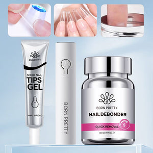 Mini Hand Light & Solid Nail Tips Gel & Nail Debonder Sets & Kits BORN PRETTY 