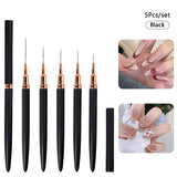 5pcs Liner Nail Brush Set