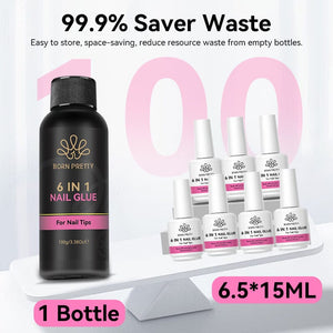 6 in 1 Nail Glue Gel 100g Gel Nail Polish BORN PRETTY 