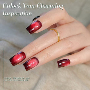 TPO & HEMA Free Glass Bead Cat Magnetic Gel MY153 Wishing Apple 10ml Gel Nail Polish BORN PRETTY 