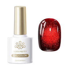 Crystal Cat Magnetic Gel MY154 Red Spider Lily 10ml Gel Nail Polish BORN PRETTY 